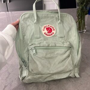 Fjallraven kranken mint green backpack